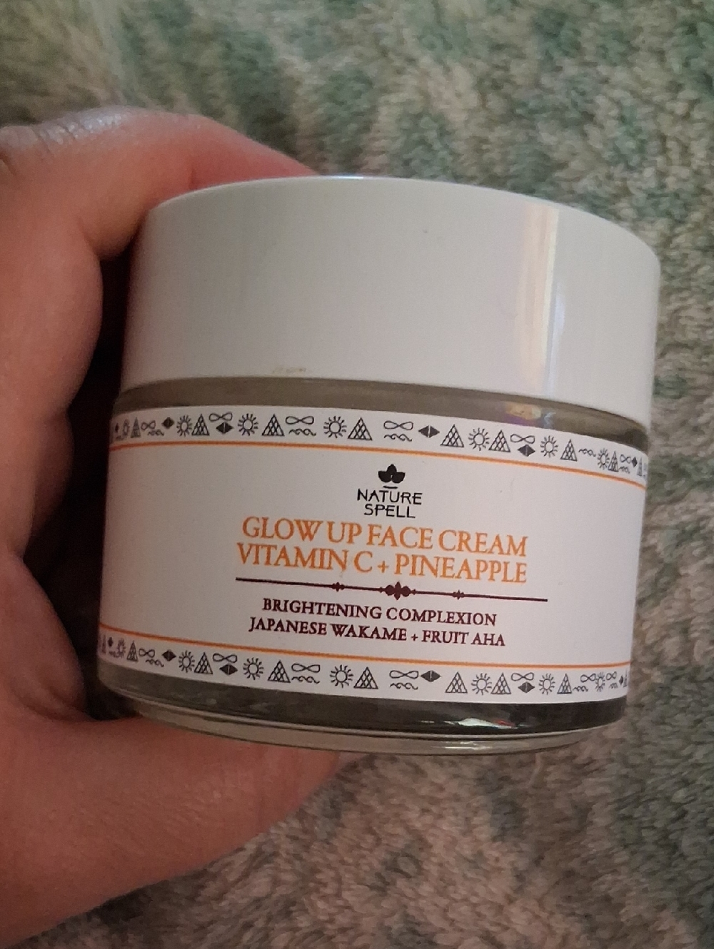 Glow Up Face Cream Vitamin C + Pineapple - Brightening (White/Orange)